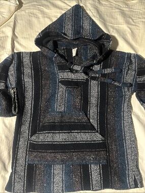 Baja Hoodie - Blue Stripe-Unisex
